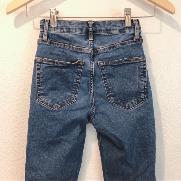 Topshop Moto Jamie HW Ponte Skinny Side Slit Jeans - Picture 11 of 12